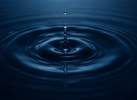 Dark blue water ripple representing recovery and rehabilitation